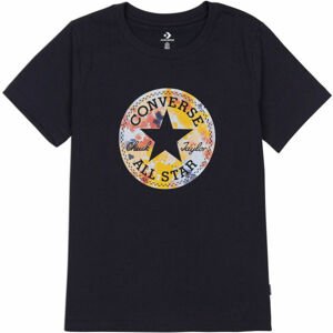 Converse FESTIVAL PRINT CHUCK PATCH INFILL Dámske tričko, čierna, veľkosť S