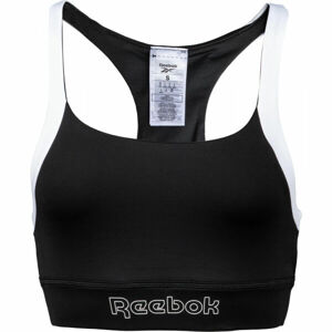 Reebok PIPING PACK BRALETTE Podprsenka, čierna, veľkosť L