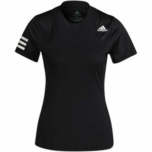 adidas CLUB 3 STRIPES TENNIS T-SHIRT čierna M - Pánske tenisové tričko