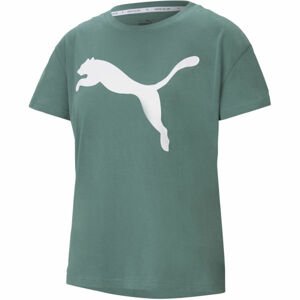 Puma RTG LOGO TEE Dámske tričko, zelená,biela, veľkosť
