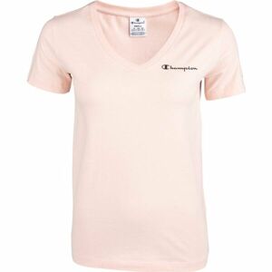 Champion V-NECK T-SHIRT ružová L - Dámske tričko