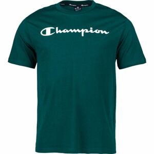 Champion CREWNECK T-SHIRT tmavo zelená L - Pánske tričko