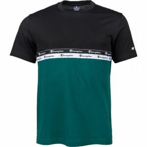 Champion CREWNECK T-SHIRT Pánske tričko, zelená, veľkosť S