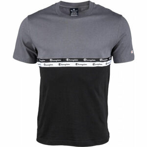 Champion CREWNECK T-SHIRT Pánske tričko, čierna, veľkosť 2XL