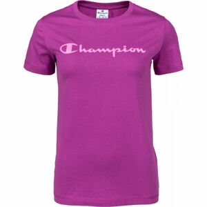 Champion CREWNECK T-SHIRT Dámske tričko, fialová, veľkosť L