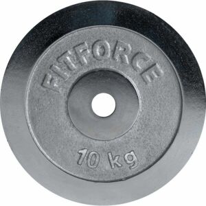 Fitforce PLC 10 KG x 30 MM Nakladací kotúč, strieborná, veľkosť