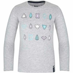 Loap BINNA Dievčenské tričko, sivá, veľkosť 112-116