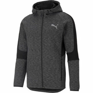 Puma EVOSTRIPE  FZ HOODIE Športová mikina, tmavo sivá, veľkosť M