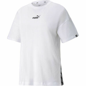 Puma POWER LONGATED TEE biela M - Dámske tričko