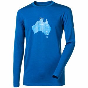 Progress MAGAR TREK Pánske Merino tričko, modrá, veľkosť M
