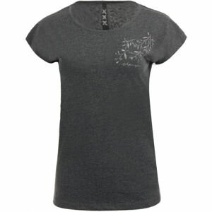 ALPINE PRO ENGELA Dámske tričko, tmavo sivá, veľkosť XL