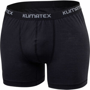 Klimatex SANT čierna XL - Pánske vlnené boxerky