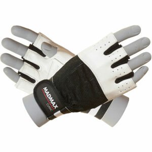 MADMAX CLASIC biela M - Fitness rukavice