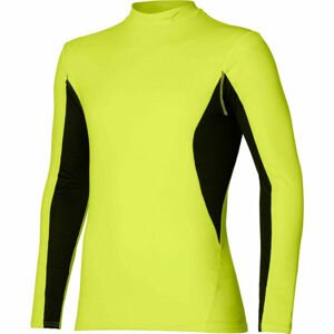 Mizuno MID WEIGHT HIGH NECK Pánske termo tričko s dlhým rukávom, žltá, veľkosť