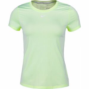 Nike ONE DF SS SLIM TOP W svetlo zelená S - Dámske tréningové tričko