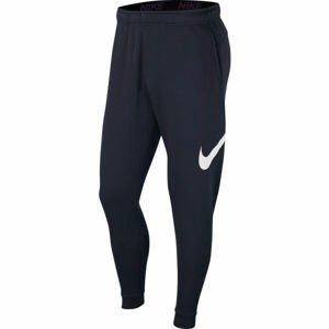 Nike DRI-FIT tmavo modrá S - Pánske športové nohavice