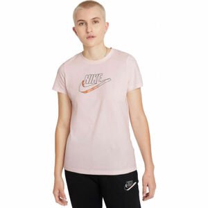 Nike NSW TEE FUTURA W ružová XL - Dámske tričko