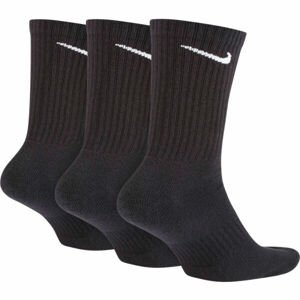 Nike EVERYDAY CUSH CREW 3PR U čierna L - Ponožky