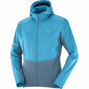 Salomon AGILE FZ  HOODIE M Pánska bunda, modrá, veľkosť XL