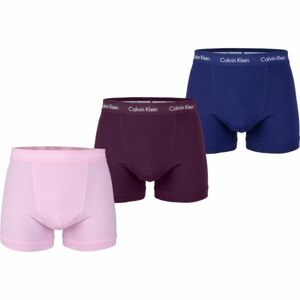 Calvin Klein 3P TRUNK Pánske boxerky, ružová, veľkosť M