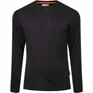 Kappa LOGO MILEV čierna XL - Pánske tričko s dlhým rukávom