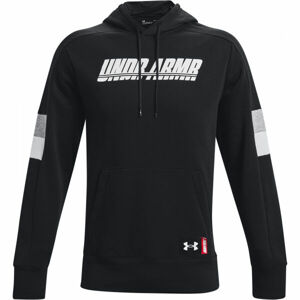 Under Armour BASELINE FLEECE P/O HOODY Pánska mikina, čierna, veľkosť XXL