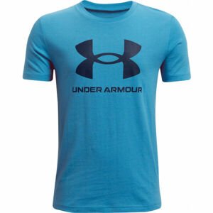 Under Armour SPORTSTYLE LOGO SS modrá M - Chlapčenské tričko