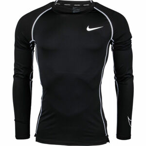Nike NP DF TIGHT TOP LS M čierna L - Pánske tričko s dlhým rukávom