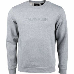 Calvin Klein PULLOVER Pánska mikina, sivá, veľkosť S