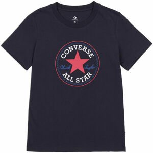 Converse CHUCK TAYLOR ALL STAR PATCH TEE Dámske tričko, čierna, veľkosť S