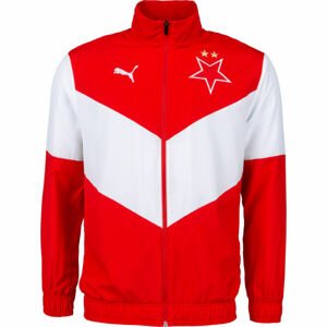 Puma SKS PREMATCH JACKET červená M - Pánska futbalová bunda