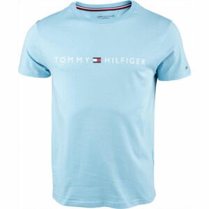Tommy Hilfiger CN SS TEE LOGO Pánske tričko, svetlomodrá, veľkosť S