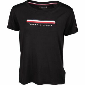 Tommy Hilfiger SS TEE Dámske tričko, čierna, veľkosť XS