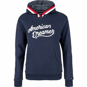 Tommy Hilfiger HOODIE Dámska mikina, tmavo modrá, veľkosť S