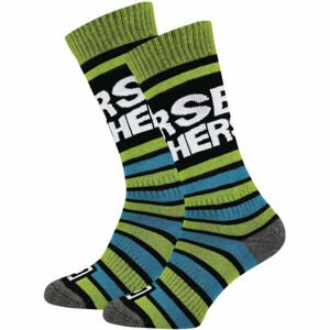Horsefeathers JASPER YOUTH SOCKS svetlo zelená 20-22 - Detské snowboardové ponožky