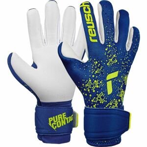 Reusch PURE CONTACT SILVER Pánske brankárske rukavice, tmavo modrá, veľkosť 9