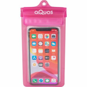 AQUOS PHONE DRY BAG Vodoodolné puzdro na mobil, ružová, veľkosť os