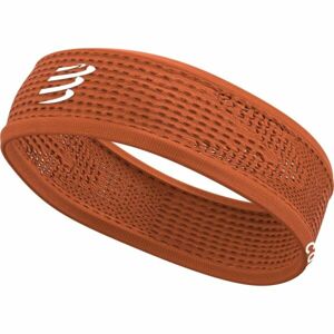 Compressport THIN HEADBAND ON/OFF Športová funkčná čelenka, oranžová, veľkosť UNI