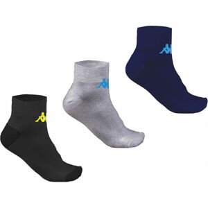 Kappa TRI 3PACK modrá 31-34 - Detské ponožky