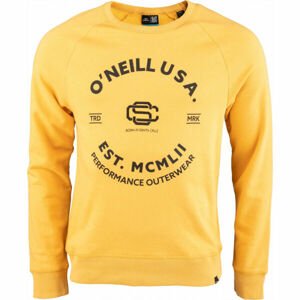 O'Neill AMERICANA CREW SWEATSHIRT žltá XL - Pánska mikina