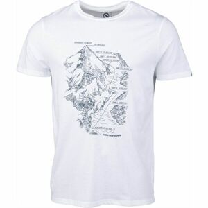 Northfinder BURTON Pánske tričko, biela, veľkosť L