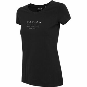 4F WOMEN'S T-SHIRT Dámske tričko, čierna, veľkosť S