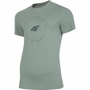 4F MEN'S T-SHIRT Pánske tričko, svetlo zelená, veľkosť XXL