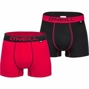O'Neill BOXER PLAIN 2PACK červená M - Pánske boxerky