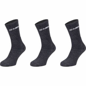 O'Neill SPORTSOCK 3P Unisex ponožky, tmavo sivá, veľkosť 39 - 42