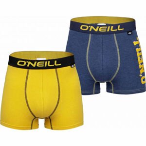O'Neill BOXER SIDE LOGO&PLAIN 2PACK žltá S - Pánske boxerky