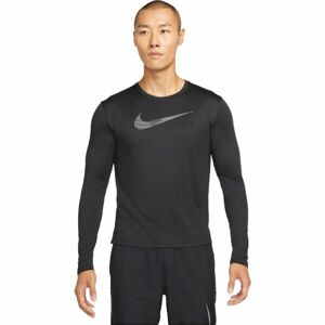 Nike DF UV RDVN MILER FLSH LS M čierna M - Pánske tričko s dlhým rukávom