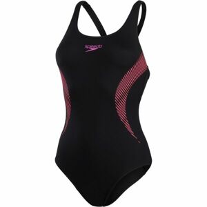 Speedo PLACEMENT MUSCLEBACK Dámske športové plavky, čierna, veľkosť