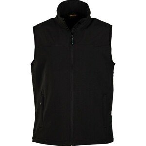 Hi-Tec LUMAN SOFTSHELL VEST LUMAN SOFTSHELL VEST - Pánska softshellová vesta, čierna, veľkosť