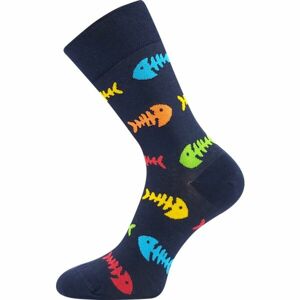 Lonka RYBY tmavo modrá 35 - 38 - Unisex ponožky
